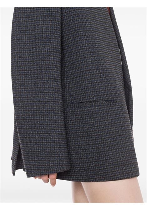 Dark grey check pattern single-breasted blazer Philosophy Di Lorenzo Serafini - women PHILOSOPHY DI LORENZO SERAFINI | 050257261343